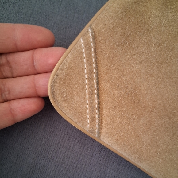 Y2k Coach Tan Suede Wristlet - Picture 5 of 7